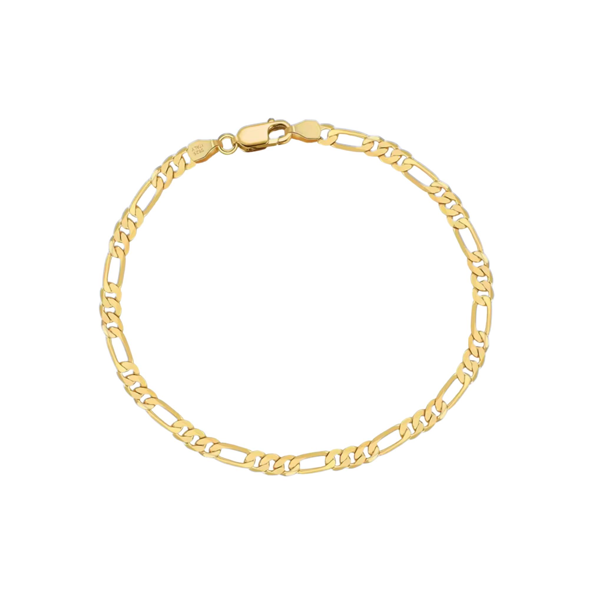 VYNE // ITALIENISCHER SILBERFIGARO 18 GOLD 3,3mm