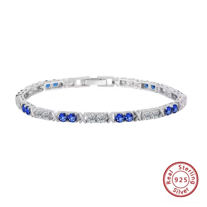 VYNE 3MM BLAUES TENNISARMBAND