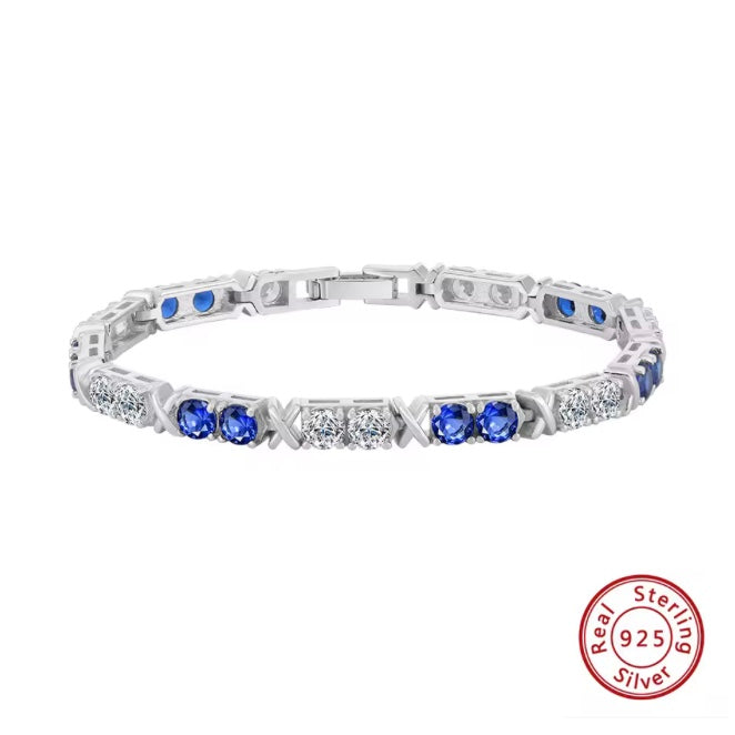 VYNE 4MM BLAUES TENNISARMBAND