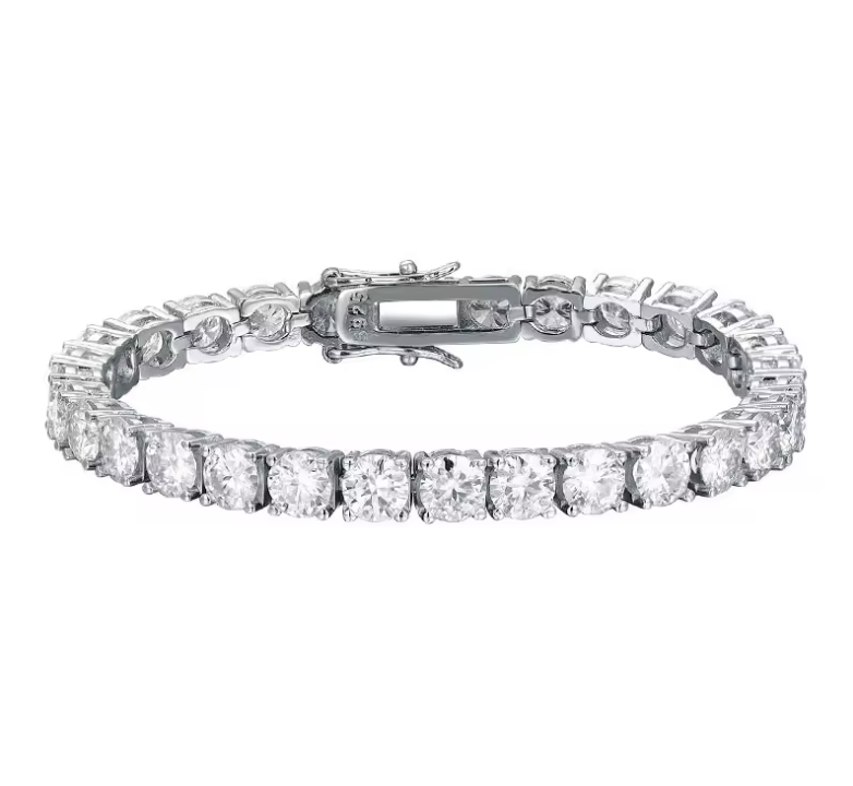VYNE // ITALIAN SILVER TENNIS MOISSANIT 3-5mm