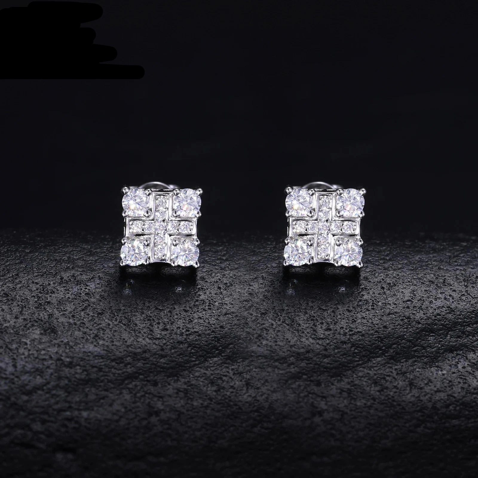VYNE // ITALIAN SILVER SQUARE MOISSANIT