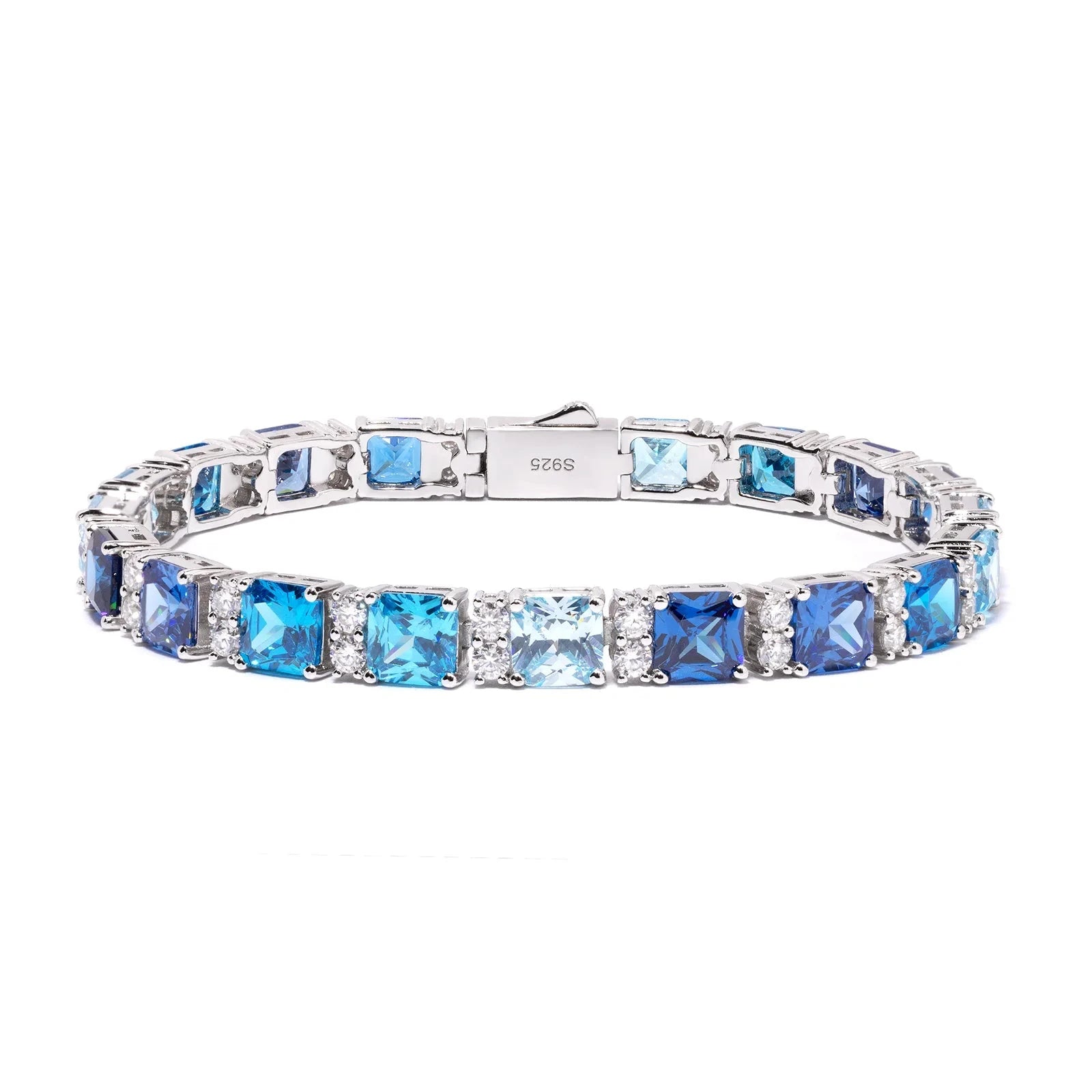 VYNE // ITALIAN SILVER TENNIS BLUE MOISSANIT
