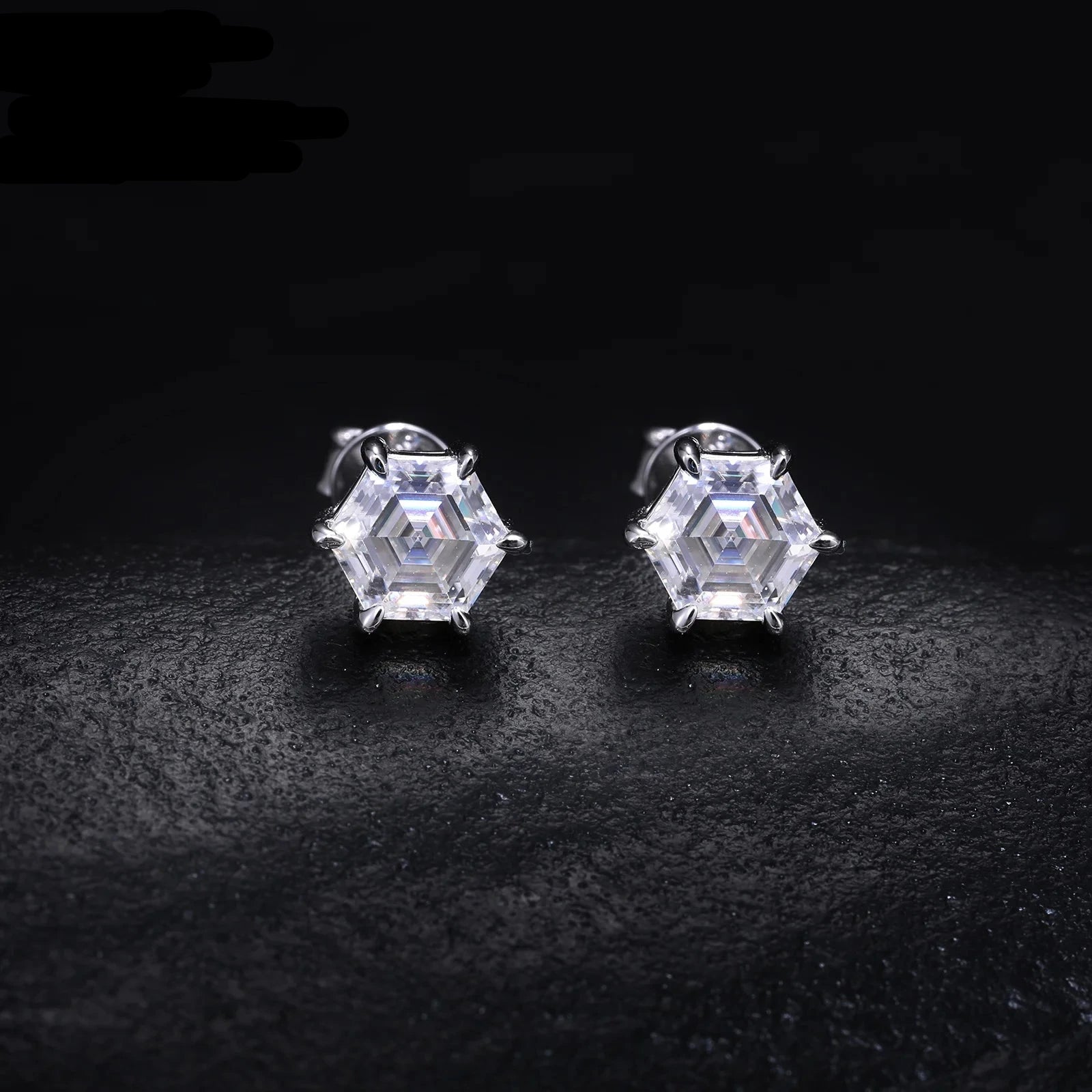 VYNE // ITALIENISCHER SILBER-HEXAGON-MOISSANIT