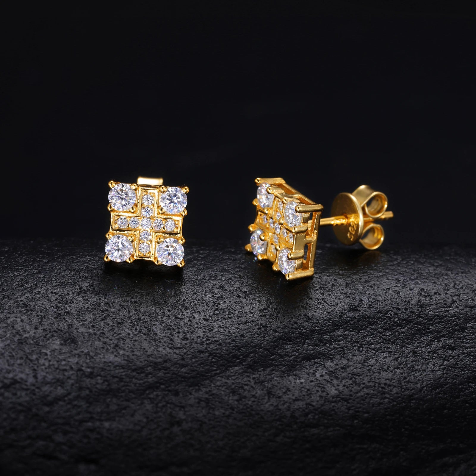 VYNE // ITALIAN SILVER SQUARE MOISSANIT