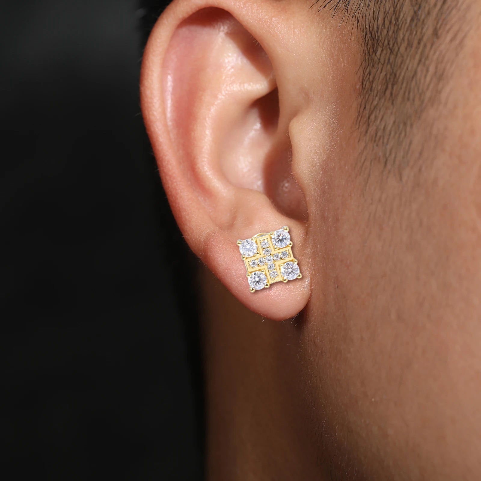 VYNE // ITALIAN SILVER SQUARE MOISSANIT