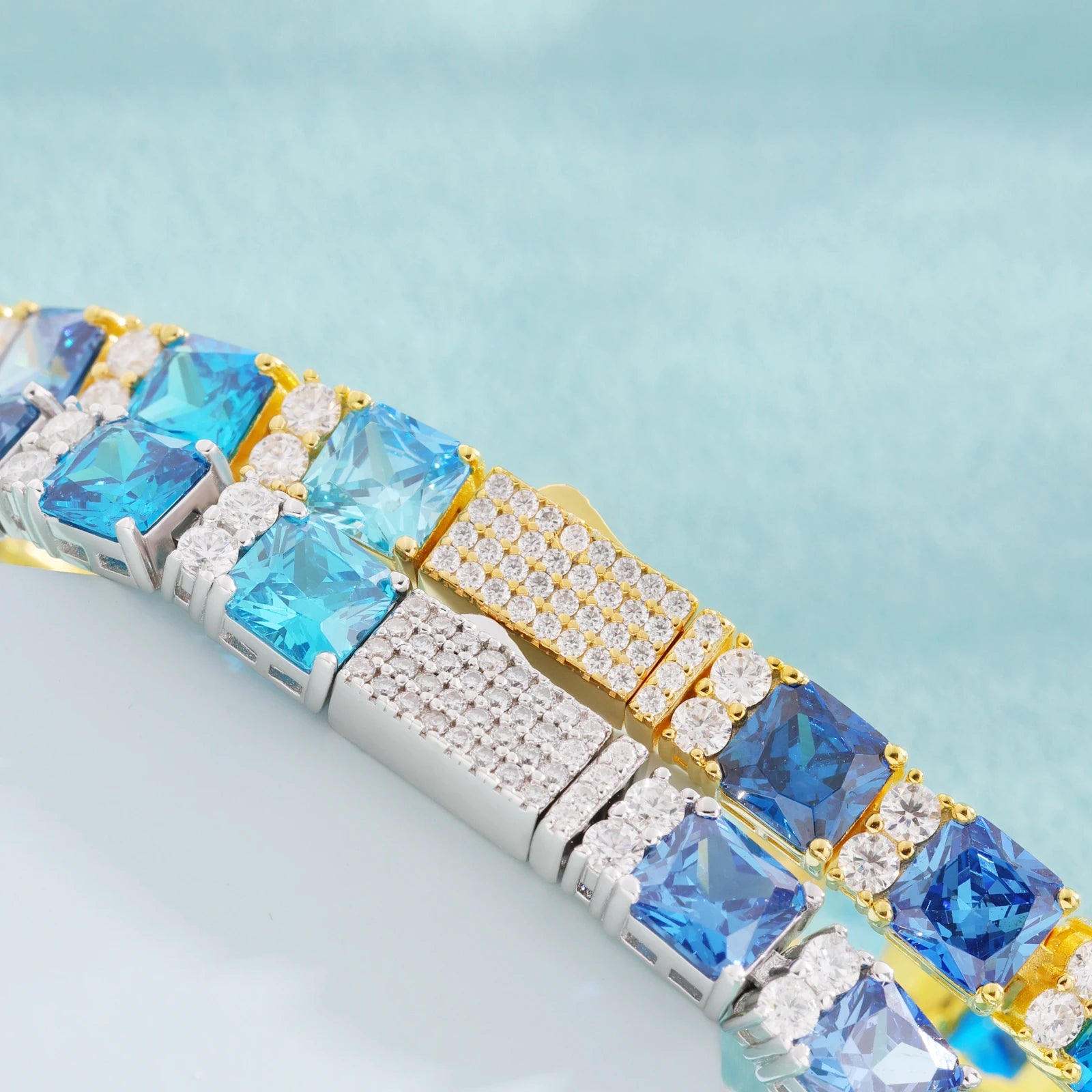VYNE // ITALIAN SILVER TENNIS BLUE MOISSANIT