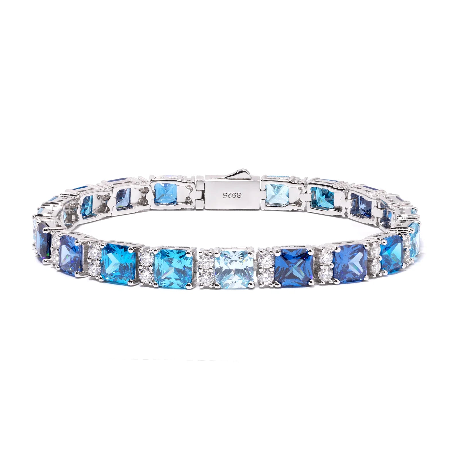 VYNE // ITALIAN SILVER TENNIS BLUE MOISSANIT