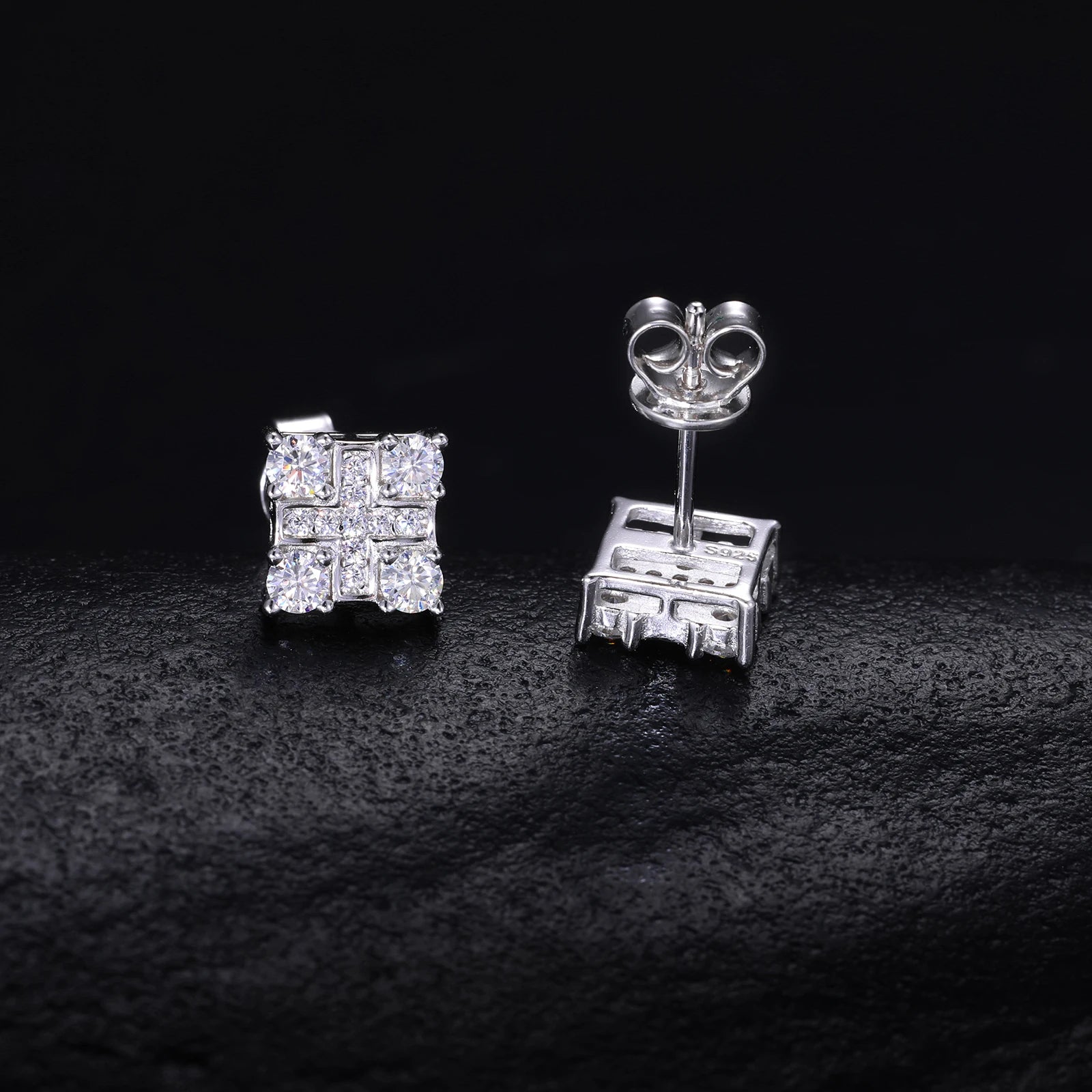 VYNE // ITALIAN SILVER SQUARE MOISSANIT