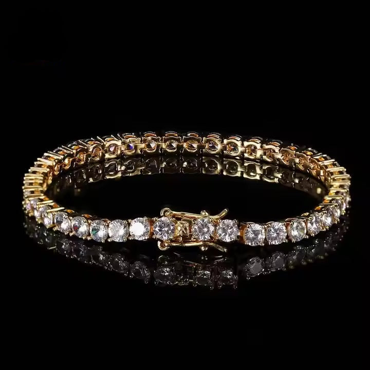 VYNE // ITALIAN SILVER TENNIS MOISSANIT 3-5mm